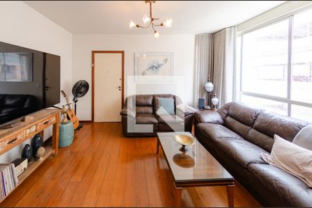 Sala de apartamento à venda com 3 quartos, 105m² em Funcionários, Belo Horizonte
