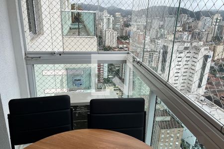 Varanda da Sala de apartamento para alugar com 2 quartos, 96m² em Boqueirão, Santos