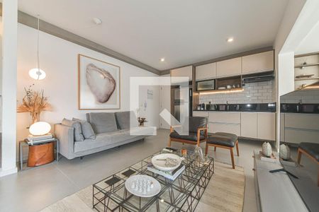 Sala de apartamento para alugar com 1 quarto, 42m² em Cidade Monções, São Paulo