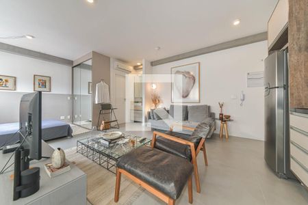 Sala de apartamento para alugar com 1 quarto, 42m² em Cidade Monções, São Paulo