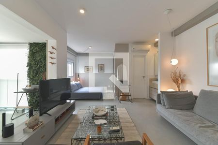 Sala de apartamento para alugar com 1 quarto, 42m² em Cidade Monções, São Paulo