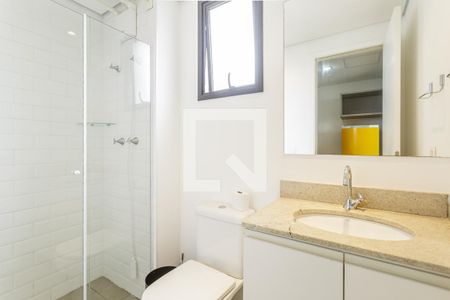 Banheiro de kitnet/studio para alugar com 1 quarto, 26m² em Vila Olímpia, São Paulo