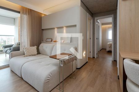 Sala de apartamento à venda com 2 quartos, 92m² em Jardim das Acacias, São Paulo