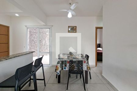 Sala de apartamento para alugar com 1 quarto, 56m² em Vila Caiçara, Praia Grande