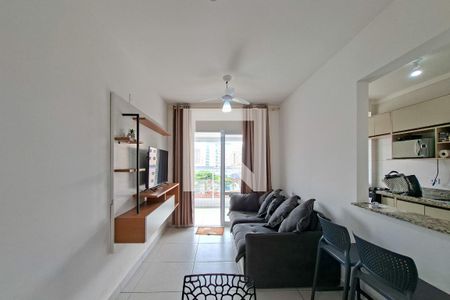 Sala de apartamento para alugar com 1 quarto, 56m² em Vila Caiçara, Praia Grande