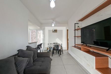 Sala de apartamento para alugar com 1 quarto, 56m² em Vila Caiçara, Praia Grande