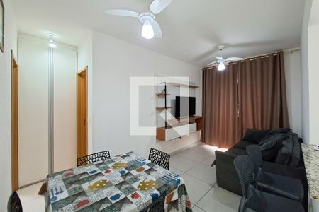Sala de apartamento para alugar com 1 quarto, 56m² em Vila Caiçara, Praia Grande