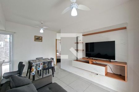 Sala de apartamento para alugar com 1 quarto, 56m² em Vila Caiçara, Praia Grande