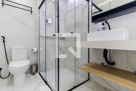 Banheiro de kitnet/studio à venda com 1 quarto, 35m² em Consolação, São Paulo