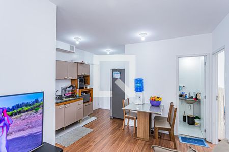 Sala e cozinha de apartamento para alugar com 2 quartos, 42m² em Vila Albertina, São Paulo