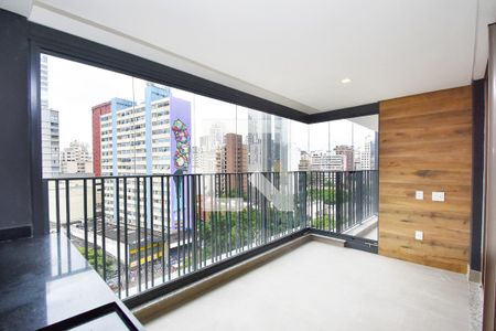 varanda sala de apartamento para alugar com 2 quartos, 71m² em Pinheiros, São Paulo