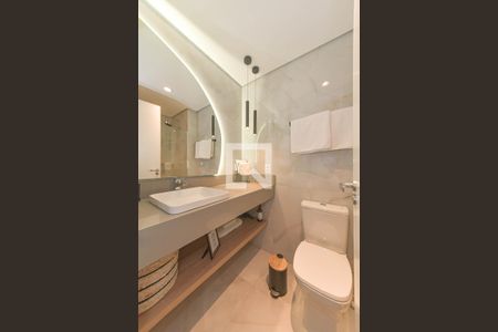 Banheiro de kitnet/studio à venda com 1 quarto, 30m² em Jardim das Acacias, São Paulo