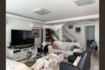 Sala de casa de condomínio à venda com 3 quartos, 320m² em Recreio dos Bandeirantes, Rio de Janeiro