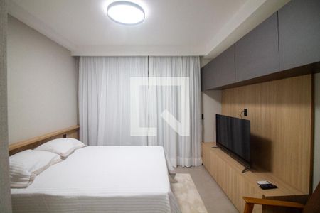 Sala / Quarto - Studio de kitnet/studio para alugar com 1 quarto, 30m² em Jardim das Acacias, São Paulo