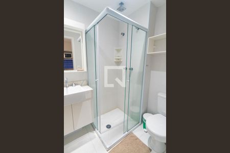 Banheiro de kitnet/studio à venda com 1 quarto, 30m² em Vila Clementino, São Paulo