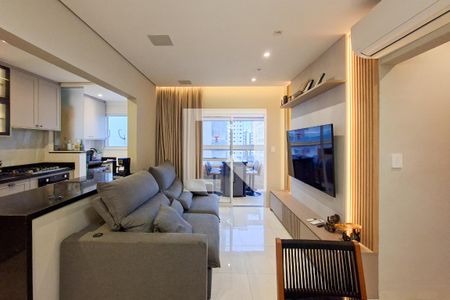 Sala de apartamento para alugar com 1 quarto, 64m² em Cidade Ocian, Praia Grande