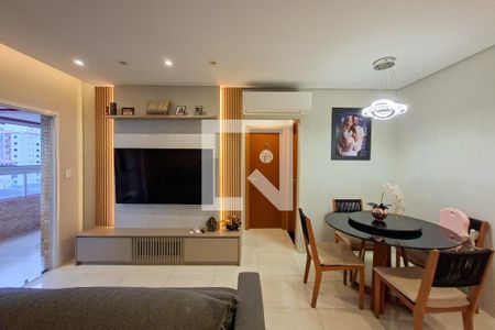 Sala de apartamento para alugar com 1 quarto, 64m² em Cidade Ocian, Praia Grande