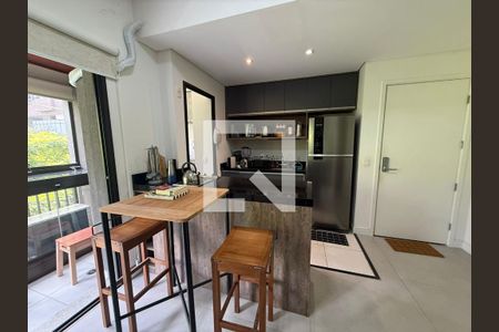 Cozinha de apartamento à venda com 1 quarto, 49m² em Jardim Paulistano, São Paulo