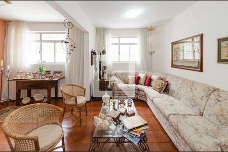 Sala de apartamento à venda com 4 quartos, 120m² em Sion, Belo Horizonte