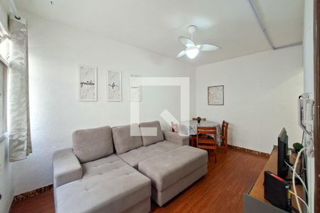 Sala de apartamento para alugar com 1 quarto, 45m² em Boqueirão, Praia Grande