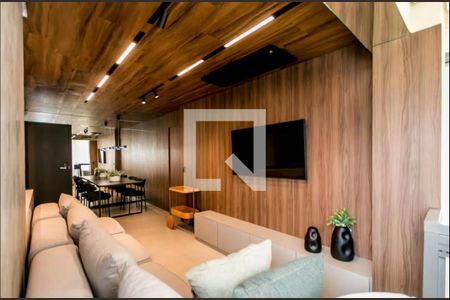 Sala de apartamento à venda com 1 quarto, 50m² em Alphaville Industrial, Barueri