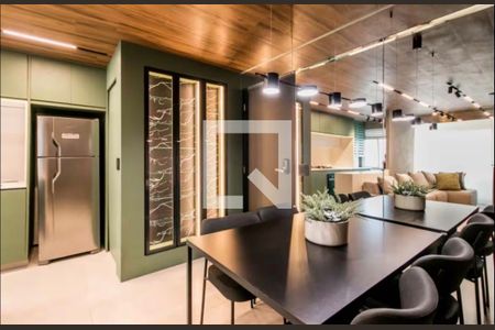 Sala de apartamento à venda com 1 quarto, 50m² em Alphaville Industrial, Barueri