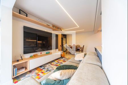 Sala de apartamento para alugar com 3 quartos, 87m² em Jardim Bela Vista, Santo André