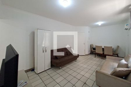 Sala de apartamento para alugar com 1 quarto, 70m² em Guilhermina, Praia Grande