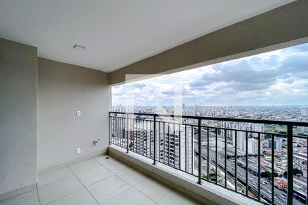 Varanda da Sala de apartamento para alugar com 2 quartos, 84m² em Brás, São Paulo