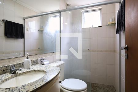 Banheiro da Suíte de apartamento à venda com 4 quartos, 125m² em Colégio Batista, Belo Horizonte