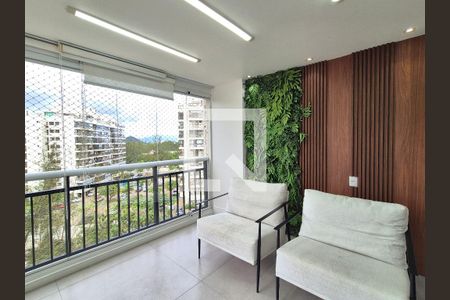 Varanda  de apartamento à venda com 3 quartos, 115m² em Recreio dos Bandeirantes, Rio de Janeiro