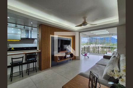 Sala  de apartamento à venda com 3 quartos, 115m² em Recreio dos Bandeirantes, Rio de Janeiro