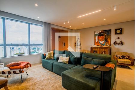 Sala de apartamento à venda com 3 quartos, 130m² em Campestre, Santo André