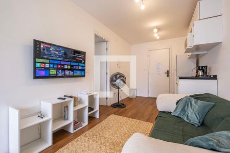Sala/Cozinha de apartamento para alugar com 1 quarto, 37m² em Pompeia, São Paulo