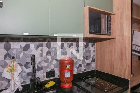 Sala e Cozinha de apartamento à venda com 1 quarto, 29m² em Barra Funda, São Paulo