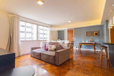 Sala de apartamento para alugar com 3 quartos, 113m² em Cerqueira César, São Paulo