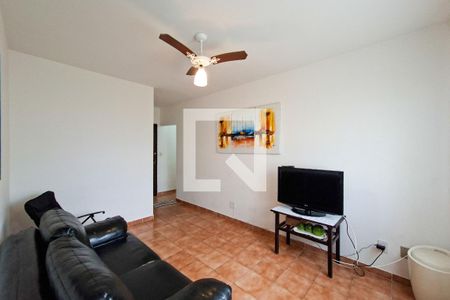 Sala de apartamento para alugar com 1 quarto, 52m² em Guilhermina, Praia Grande