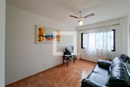 Sala de apartamento para alugar com 1 quarto, 52m² em Guilhermina, Praia Grande