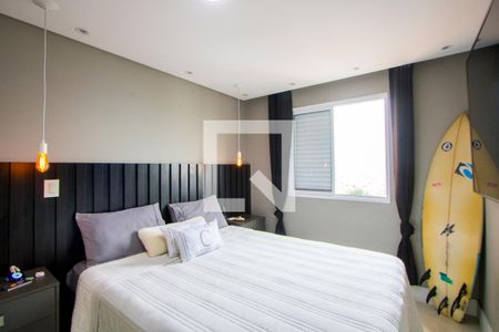 Quarto 1 - Suíte de apartamento para alugar com 2 quartos, 72m² em Vila Valparaíso, Santo André