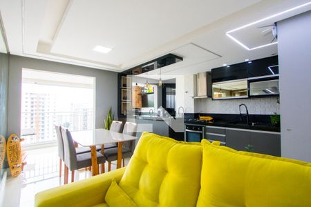 Sala de apartamento para alugar com 2 quartos, 72m² em Vila Valparaíso, Santo André