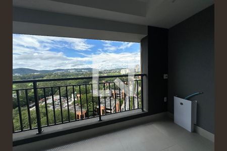 Varanda da Sala de apartamento à venda com 1 quarto, 64m² em Alphaville Empresarial, Barueri