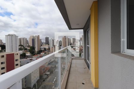 Sacada da Sala de apartamento para alugar com 1 quarto, 49m² em Jardim Bela Vista, Santo André