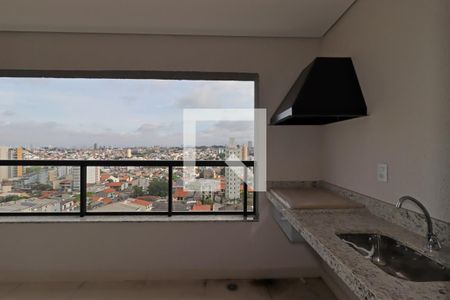Varanda Gourmet de apartamento à venda com 2 quartos, 69m² em Parque das Nações, Santo André