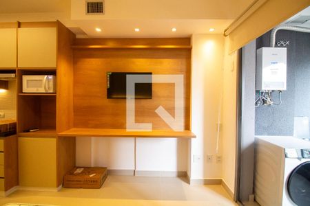 Sala / Quarto - Studio de kitnet/studio para alugar com 1 quarto, 30m² em Santo Amaro, São Paulo