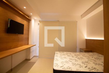 Sala / Quarto - Studio de kitnet/studio para alugar com 1 quarto, 30m² em Santo Amaro, São Paulo