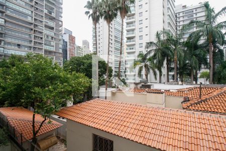 Vista da Sala de Estar e Jantar de apartamento para alugar com 3 quartos, 110m² em Cerqueira César, São Paulo