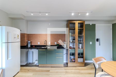 Cozinha de apartamento para alugar com 1 quarto, 34m² em Campos Elíseos, São Paulo