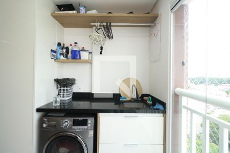 Varanda e Área de Serviço de apartamento à venda com 2 quartos, 44m² em Centro, Diadema