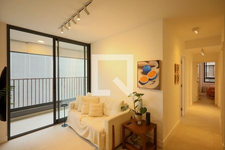 Sala de estar  de apartamento à venda com 3 quartos, 86m² em Itaim Bibi, São Paulo