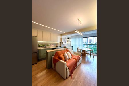 Sala de apartamento à venda com 1 quarto, 51m² em Vila Anglo Brasileira, São Paulo